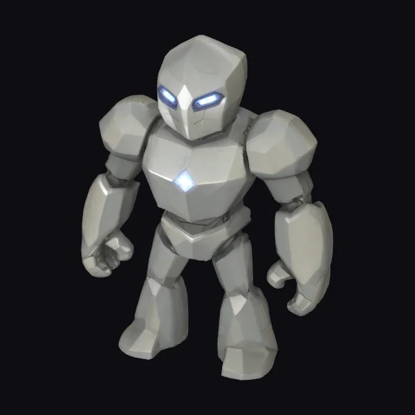 Gray Stone Robot