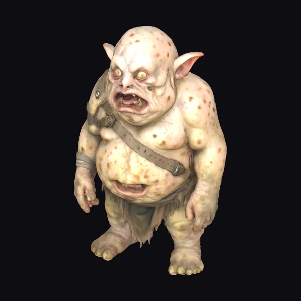 Goblin with Yellow Eyes
