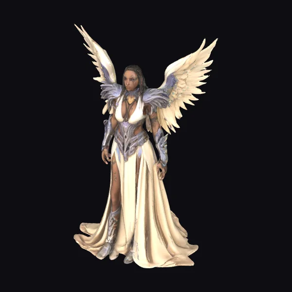 Angelical Mage with Wings