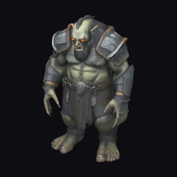 Giant Green Orc Warrior
