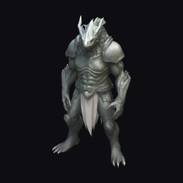 Gray Monstrous Cyclops Creature