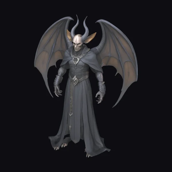 Dark Bat Winged Sorcerer