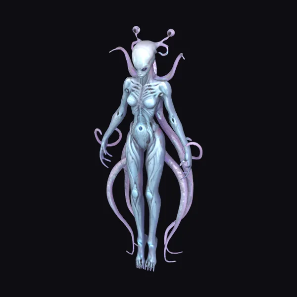 Alien Being with Tentacles