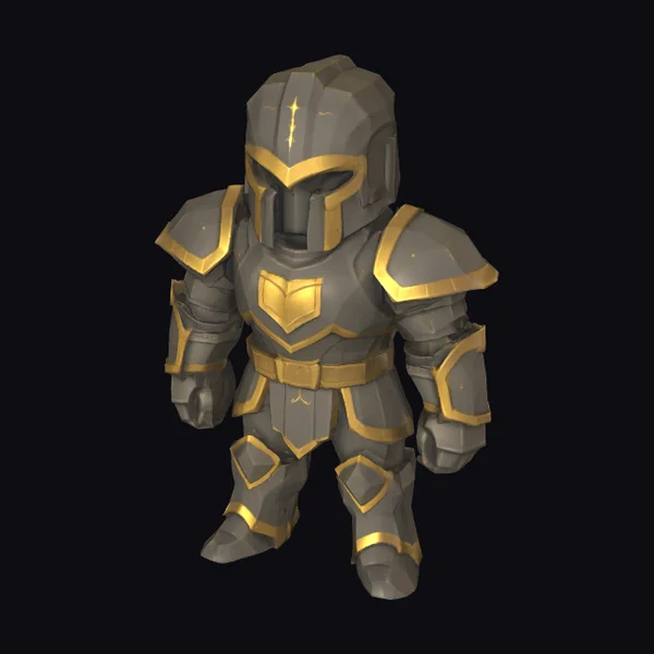 Knight in Gold Armor