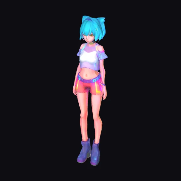 Neon Girl Avatar