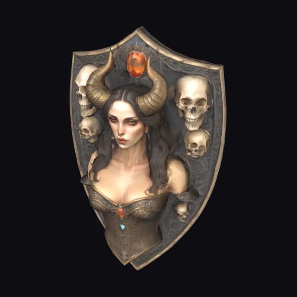 Shield Maiden with Horns