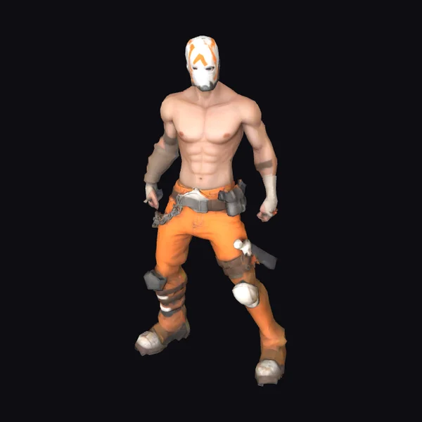 Shirtless Bandit Character