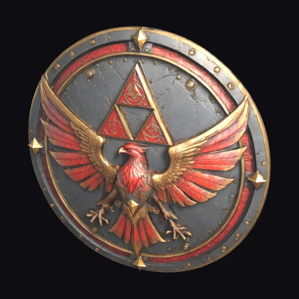 Ornate Shield with Eagle