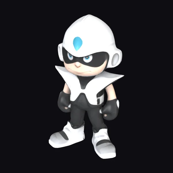 Cartoon Space Hero Kid