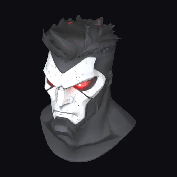Dark Masked Figure Head