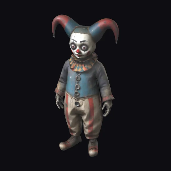 Distressed Harlequin Figure