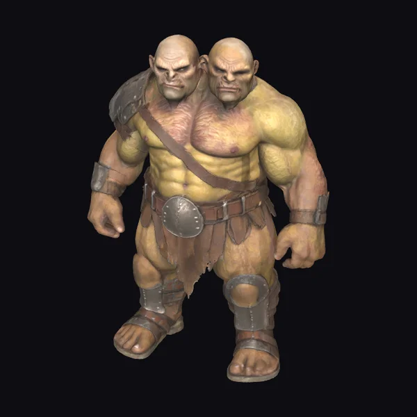 Two-Headed Muscular Warrior