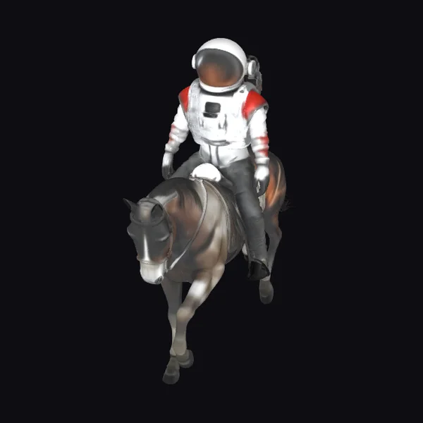 Astronaut Riding Horse
