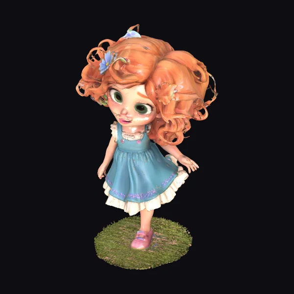 Cute Girl with Big Eyes