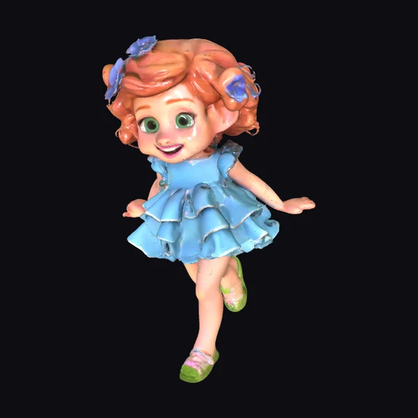 Cute Little Girl Walking