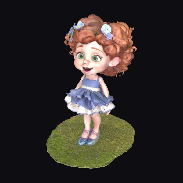 Cute Little Girl Walking