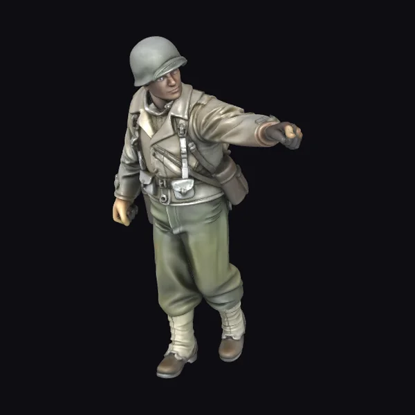 Soldier Pointing Right Arm