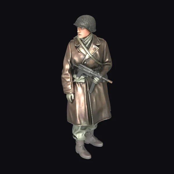 Soldier with Gun and Helmet