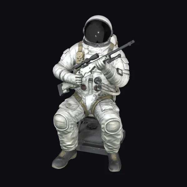 Astronaut with Sniper Rifle