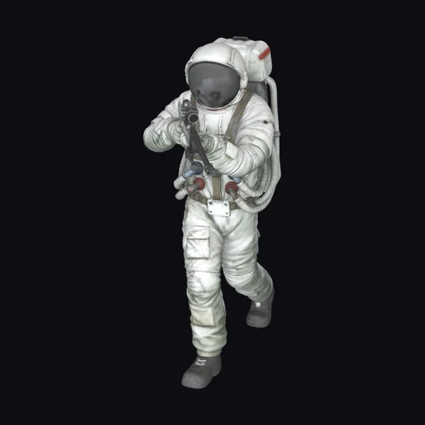 Astronaut with Sniper Rifle