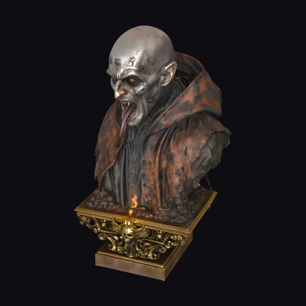 Demonic Silver Bust