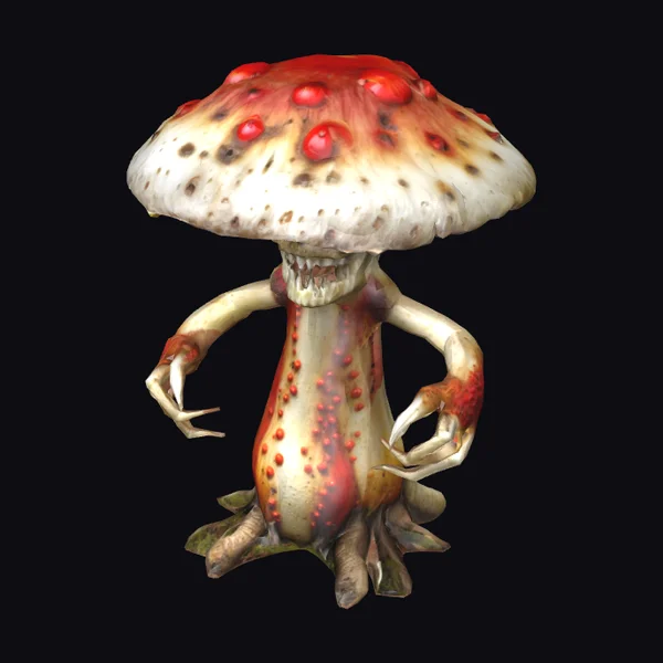 Fungal Creature with Face