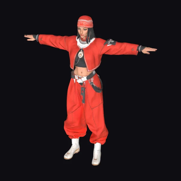 Red Outfit Character