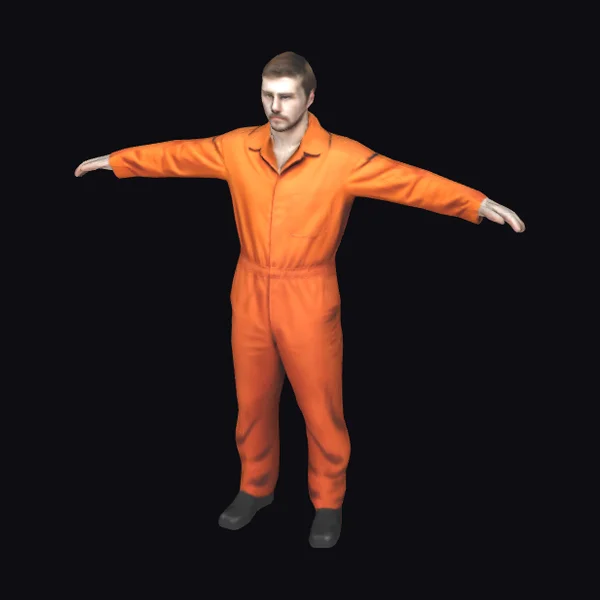 Man in Orange Jumpsuit