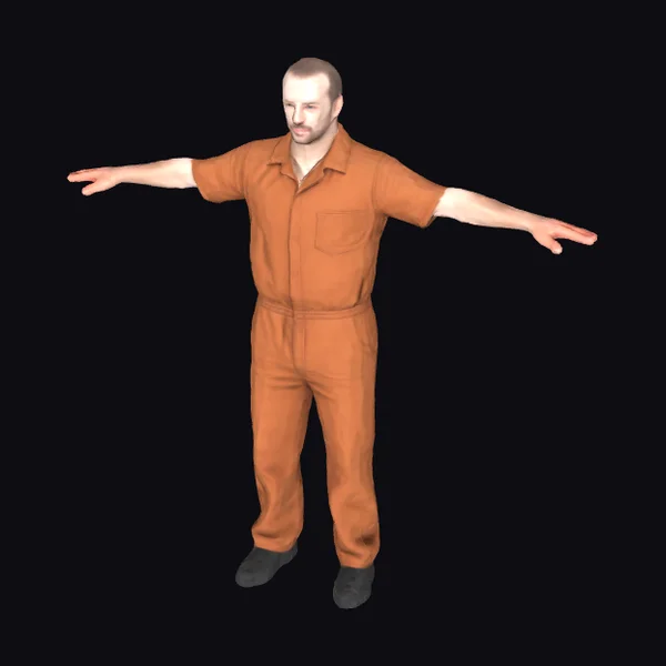 Man in Orange Jumpsuit
