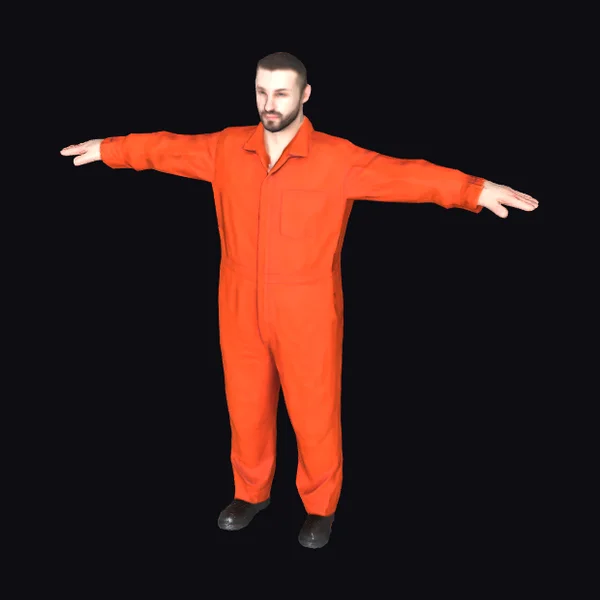 Man in Orange Jumpsuit