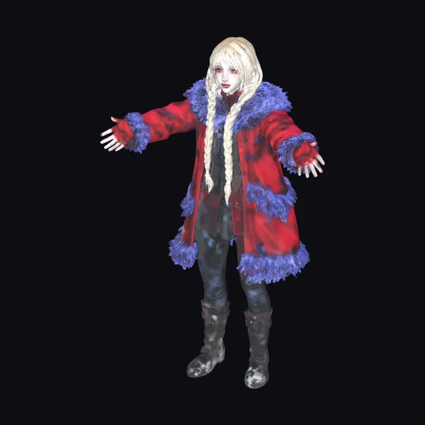 Furry Winter Coat Character