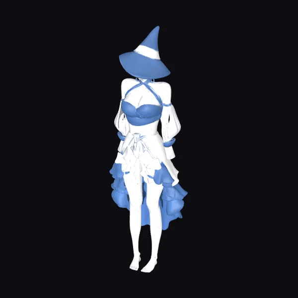 Blue Witch Figurine