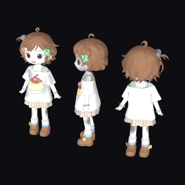 Little Pudding Girl Character