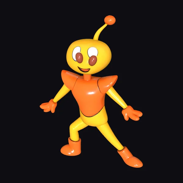 Smiling Robot Figure