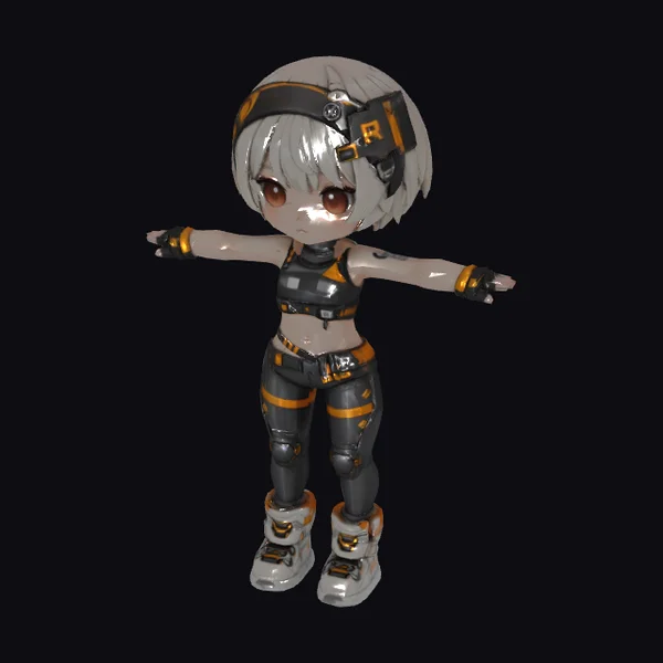 Chibi Cyber Girl