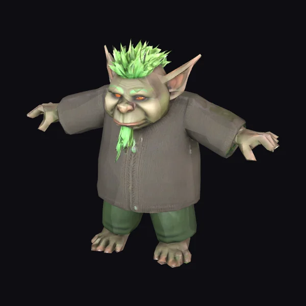 Green Troll Character