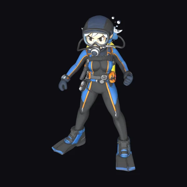 Diving Girl Outfit
