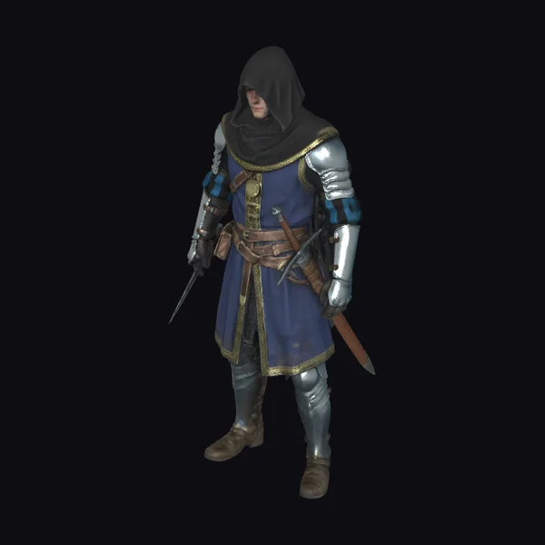 Hooded Medieval Warrior