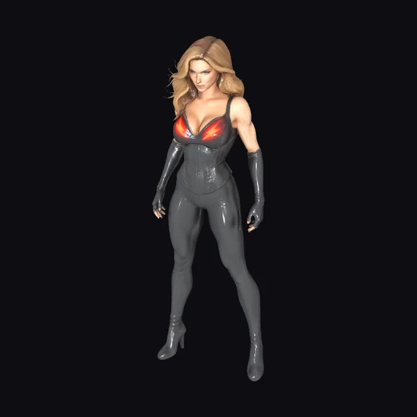 Blonde Female Superhero