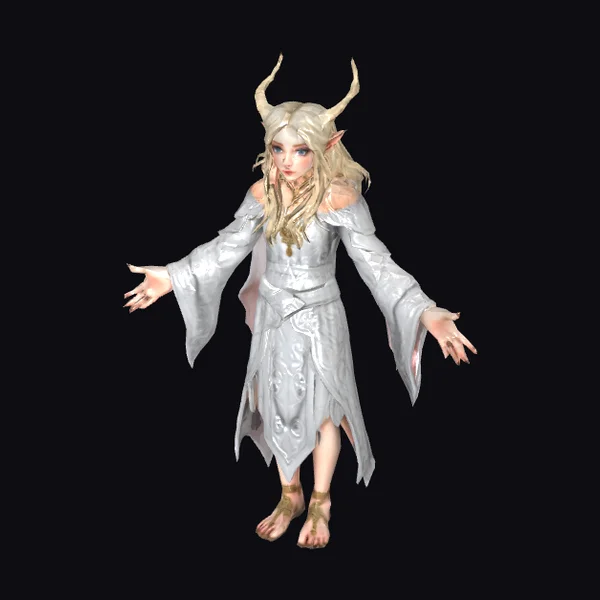Elf Female with Horns