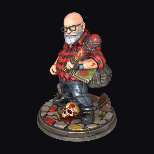 Bald Lumberjack Warrior