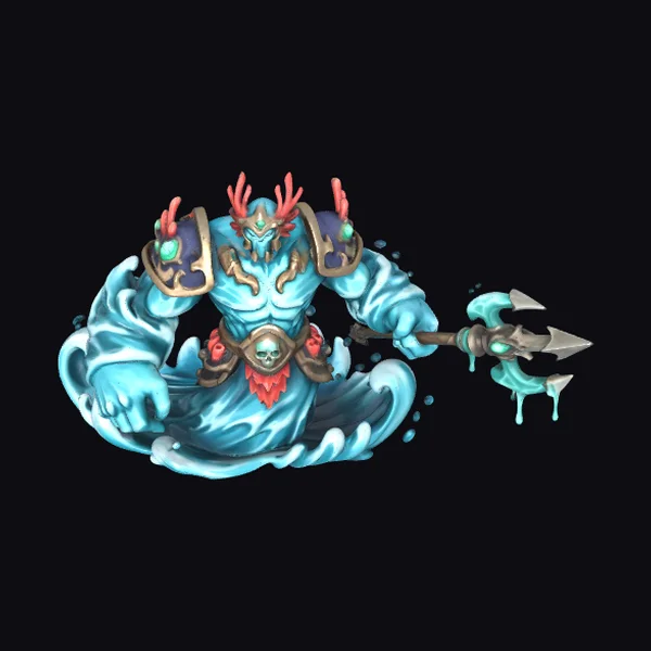 Aquatic Warrior with Trident