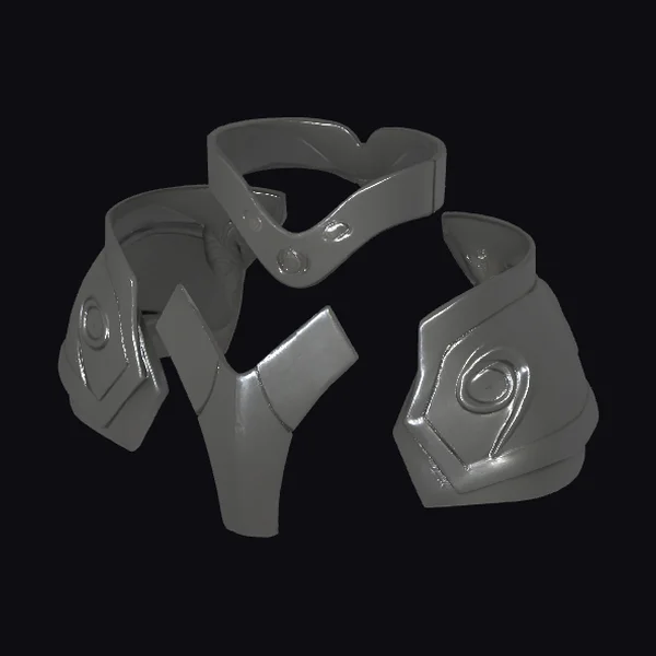 Gray Spiral Armor Pieces