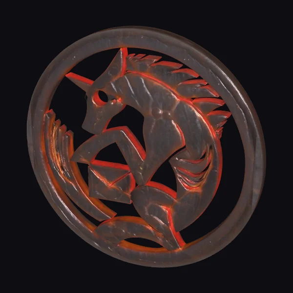 Metal Unicorn Emblem