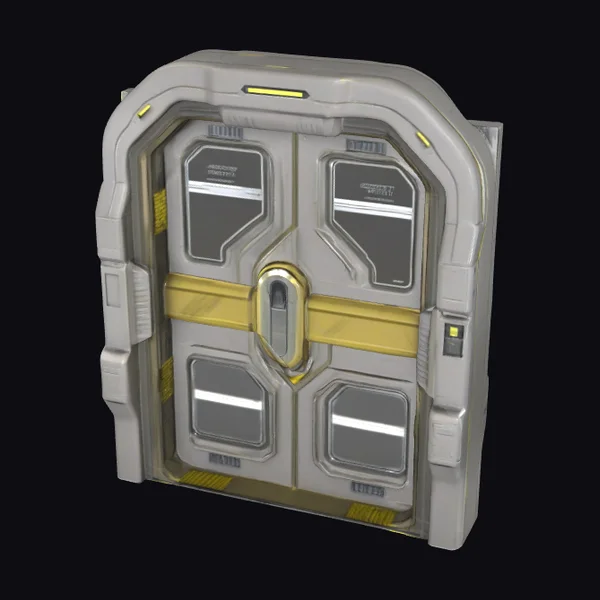 Futuristic Access Portal Door
