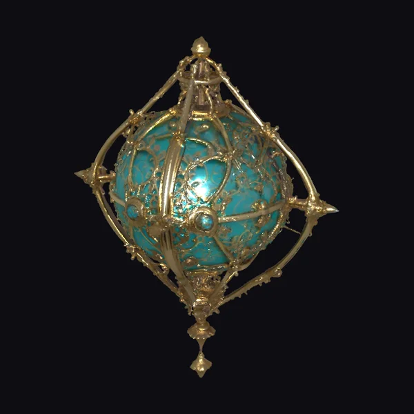 Ornate Turquoise Sphere