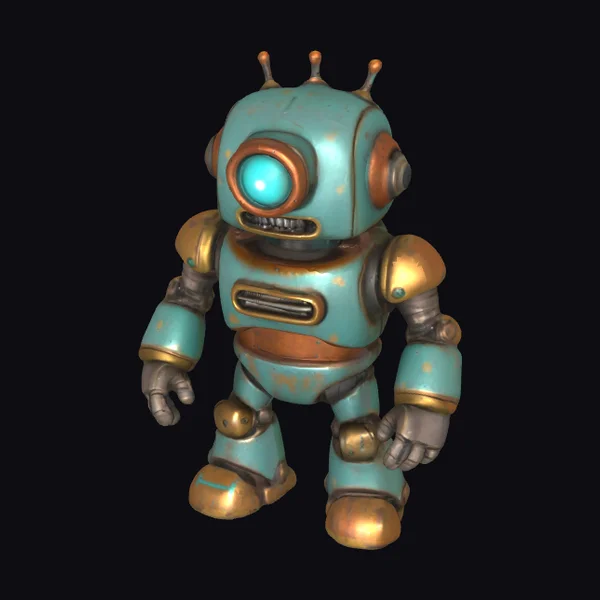 Rusty Robot Figure