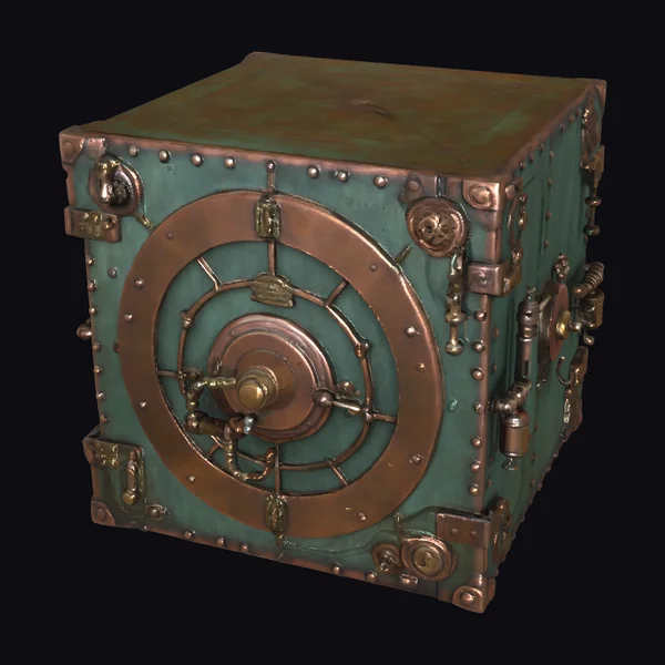 Steampunk Copper Safe Box