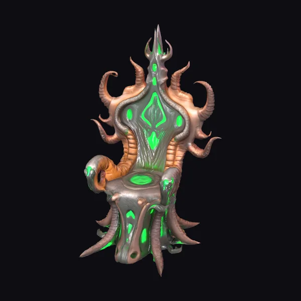 Glowing Tentacle Throne Chair
