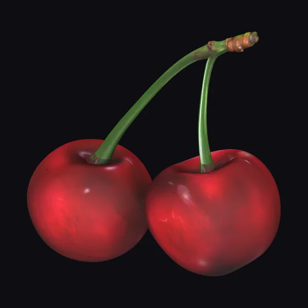 Two Red Cherries
